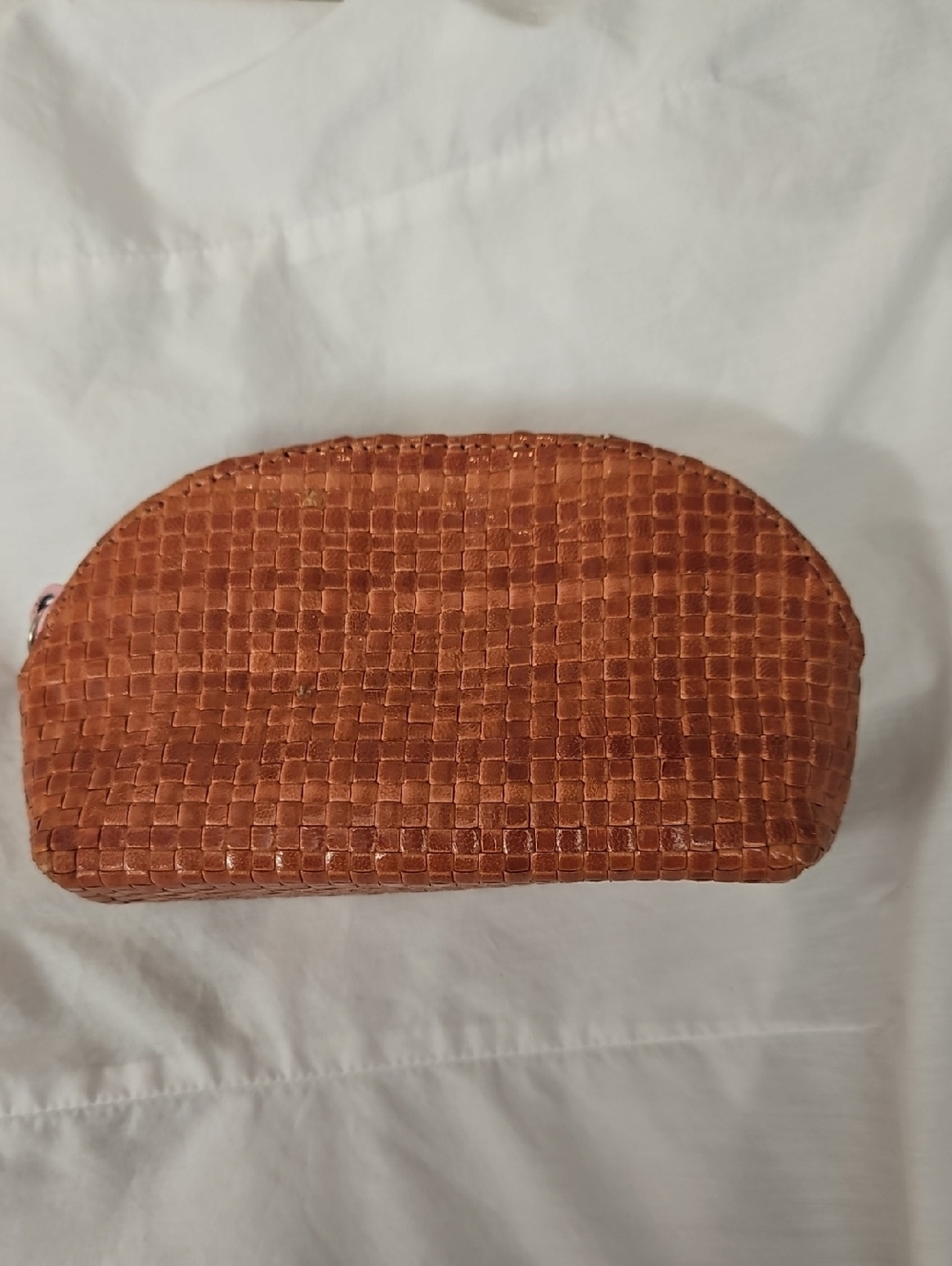 Justin Gregory Women's Woven Leather Pouch - Brown